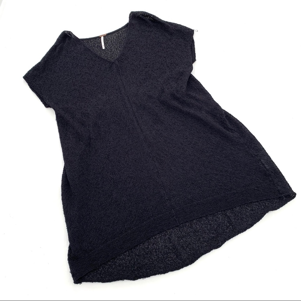 FREE PEOPLE sheer black summer swim suit cover XS